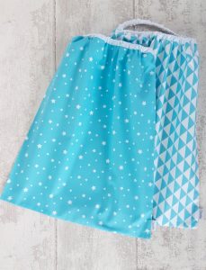 Pack 2 - Serviette de cantine Everyday Bleu turquoise Creacoton