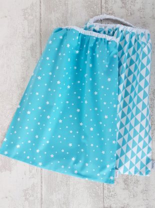 Pack 2 - Serviette de cantine Everyday Bleu turquoise Creacoton