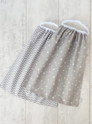 serviette de table enfant maternelle pack de 2 Gris Taupe Creacoton
