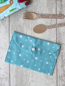 pochette pour serviette de table blue Creacoton (1)