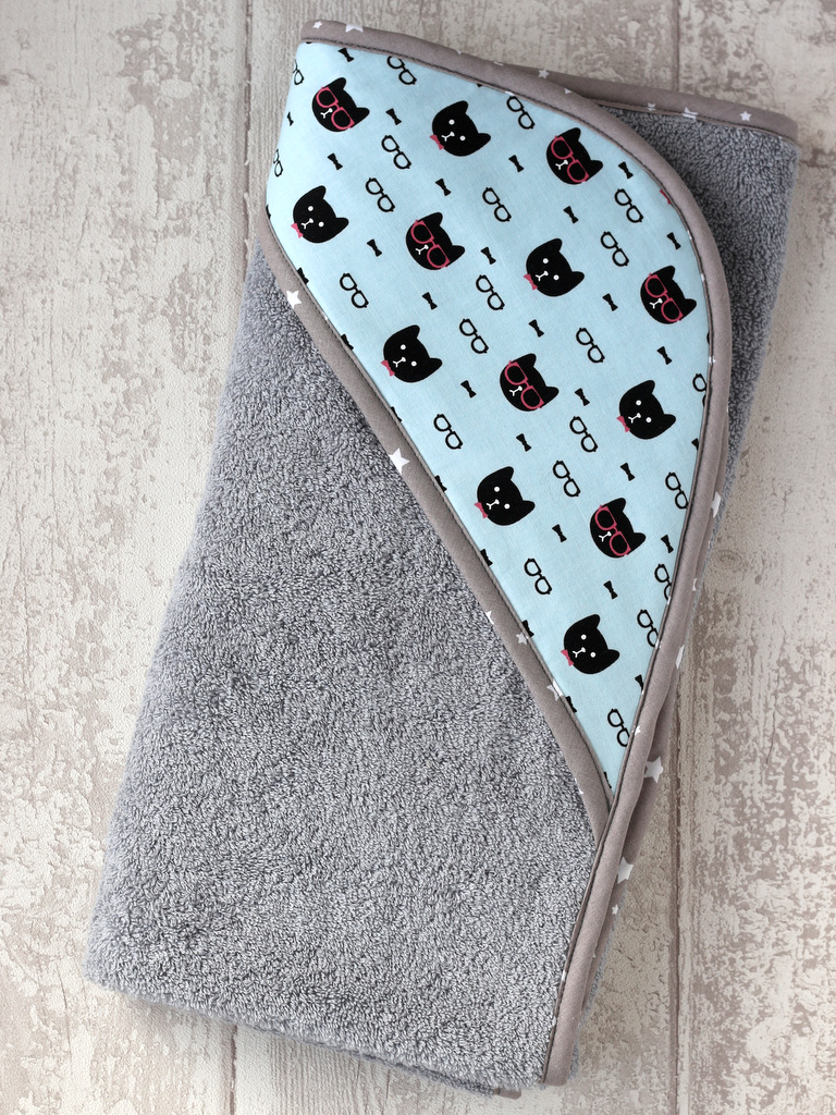 creacoton serviette de bain bébé cool cat (3)