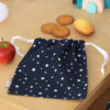 Sac a doudou Bleu marine etoiles My lovely family gouter maternelle