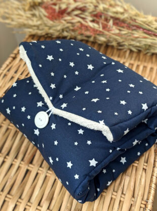 Tapis de change Bleu Marine etoiles coton bio My Lovely Family