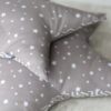 Coussin etoile gris taupe Creacoton