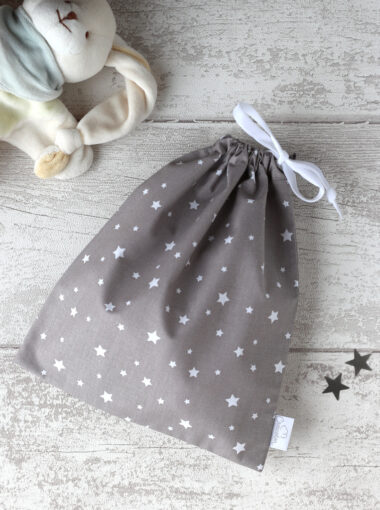 sac à doudou maternelle etoile gris taupe Creacoton (1)