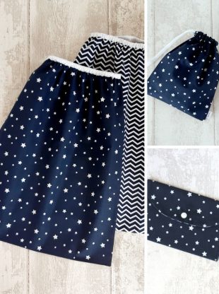 pack ecole maternelle bleu marine Creacoton