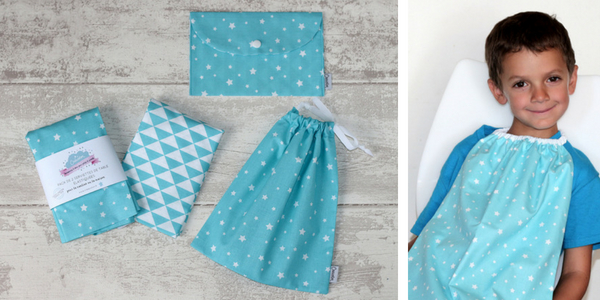 pack maternelle Creacoton - bleu turquoise