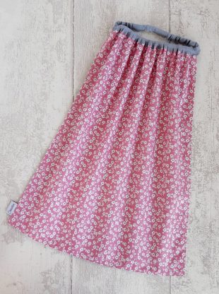 Serviette maternelle elastique Fleurs Roses Creacoton