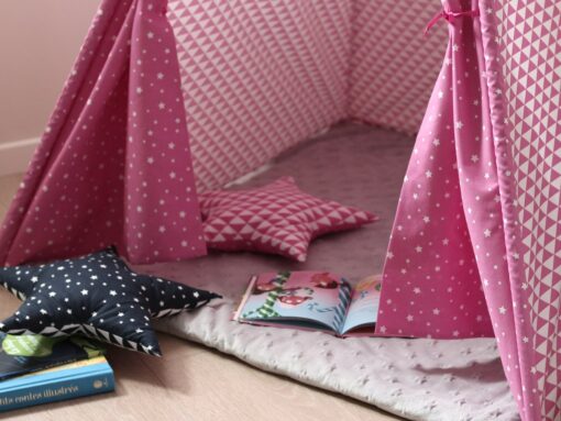 Creacoton tipi chambre fille Rose (3)