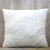 coussin chambre bébé Creacoton polaire minky blanc etoile (1)