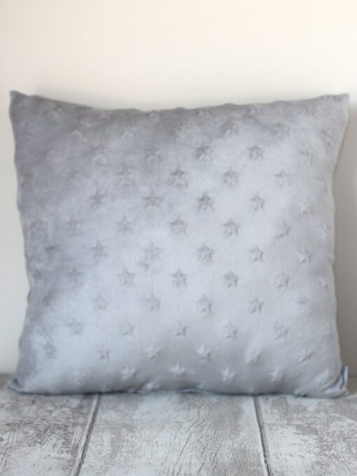 coussin polaire enfant gris Creacoton minky etoile (1)