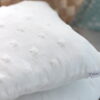 coussin chambre bebe Creacoton polaire minky blanc etoile (2)