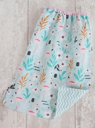Bavoir elastique maternelle Flamant rose Creacoton