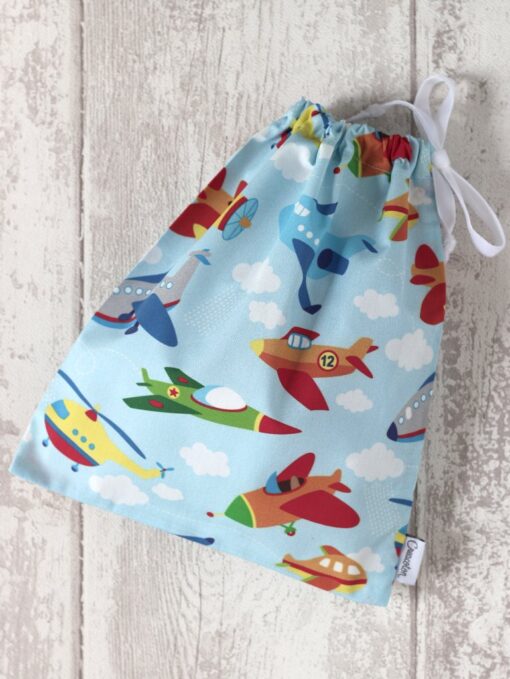 Sac enfant maternelle Avion Creacoton (1)