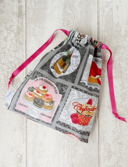 Sac gouter maternelle Macaron Creacoton