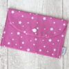 pochette cantine maternelle rose etoile Creacoton