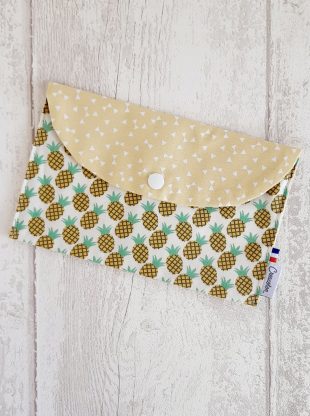 Pochette range serviette Ananas Creacoton