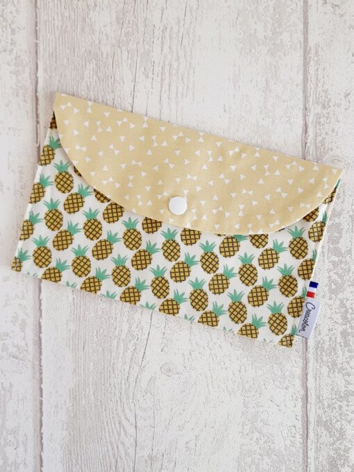 Pochette range serviette Ananas Creacoton