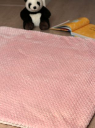 Creacoton tapis enfant rose pale (3)