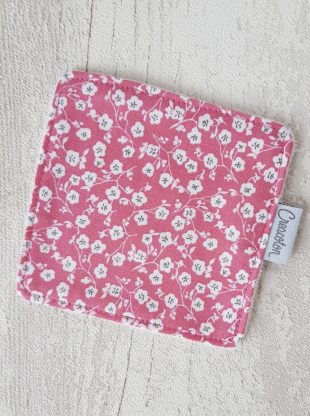 Creacoton Lingette lavable Fleurs roses