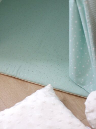 tapis eveil bebe enfant mint et or Creacoton (3)