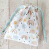 sac a doudou coton bio Rainbow Creacoton bebe maternelle