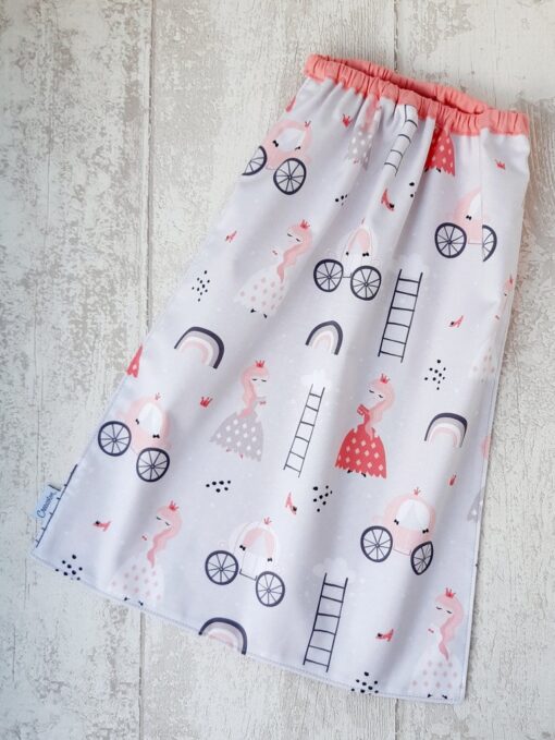 Serviette de table elastique enfant Cendrillon maternelle Creacoton made in France