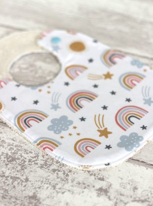 bavoir coton bio Rainbow Creacoton bebe naissance arc en ciel (3)
