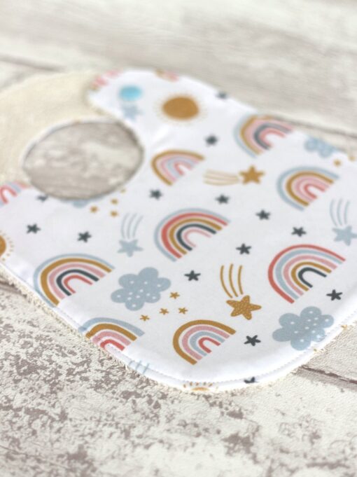 bavoir coton bio Rainbow Creacoton bebe naissance arc en ciel (3)