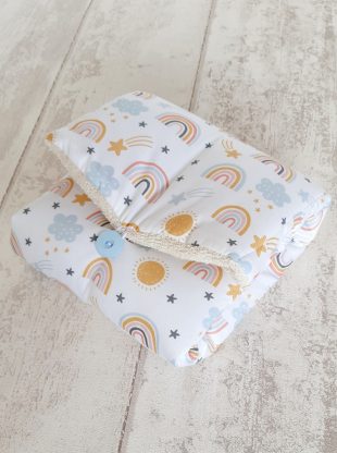 matelas a langer nomade coton bio bebe Rainbow Creacoton tapis de change arc en ciel (1)