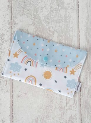pochette enfant coton bio Rainbow Creacoton maternelle arc en ciel