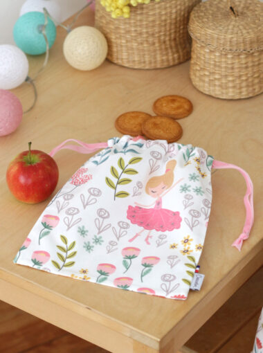 Sac a doudou Ballerine My lovely family maternelle gouter