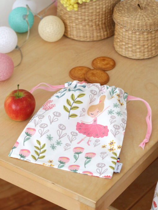 Sac a doudou Ballerine My lovely family maternelle gouter