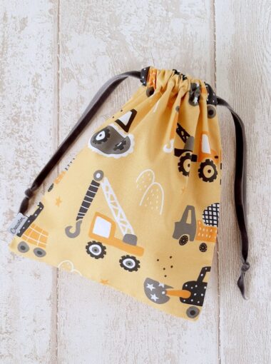 Sac a doudou Bulldozer Creacoton bebe maternelle