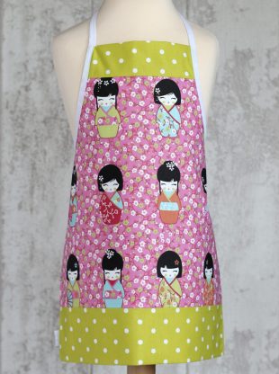 Tablier enfant Kokeshi 2-5 ans Creacoton