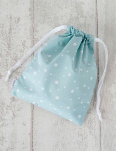 sac a doudou etoile vert menthe Creacoton bebe maternelle