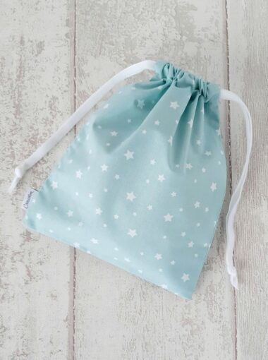 sac a doudou etoile vert menthe Creacoton bebe maternelle