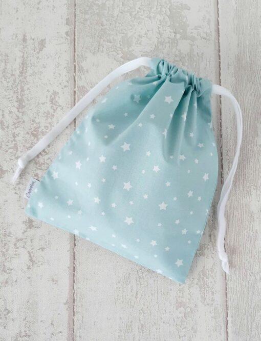 sac a doudou etoile vert menthe Creacoton bebe maternelle