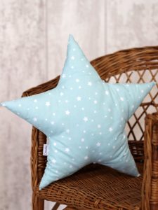 Coussin etoile Vert Menthe enfant Creacoton