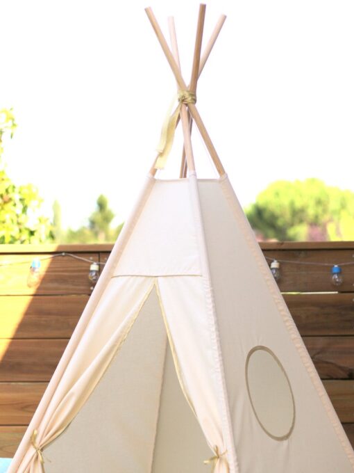 Tipi enfant Ecru Or Creacoton