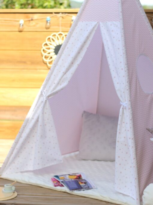 Tipi enfant Rose Poudre Creacoton