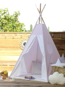 Tipi enfant Rose Poudre Creacoton