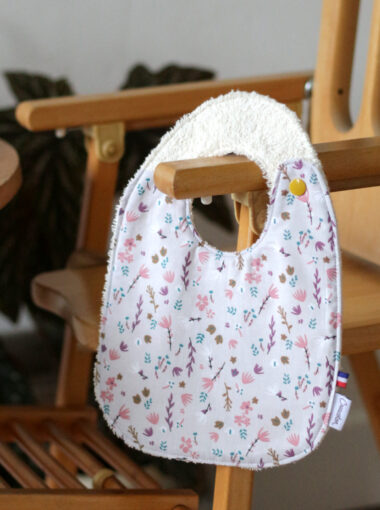Bavoir coton bio Sweet Forest Fleur My lovely family