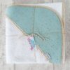 Cape de bain bebe Mint et Or Creacoton