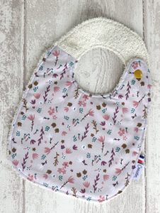 bavoir coton bio Sweet Forest Fleur Creacoton bebe