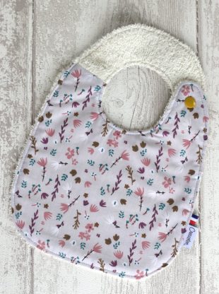 bavoir coton bio Sweet Forest Fleur Creacoton bebe