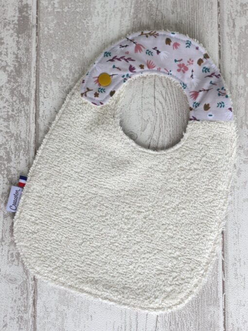 bavoir coton bio Sweet Forest Fleur Creacoton bebe