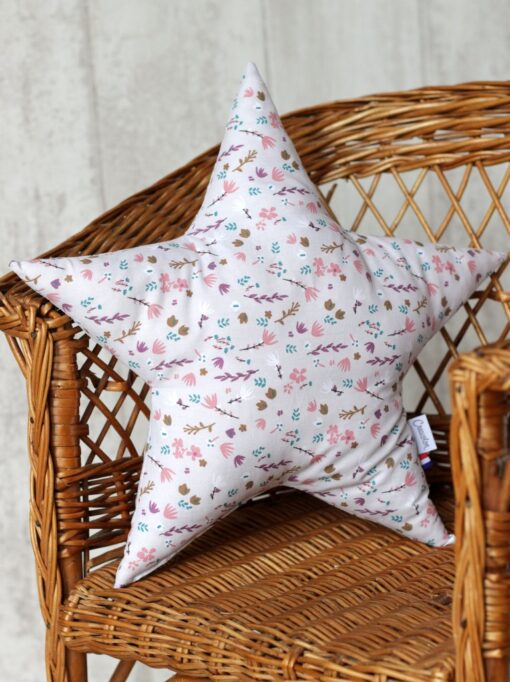 coussin etoile coton bio Sweet Forest Fleur Creacoton