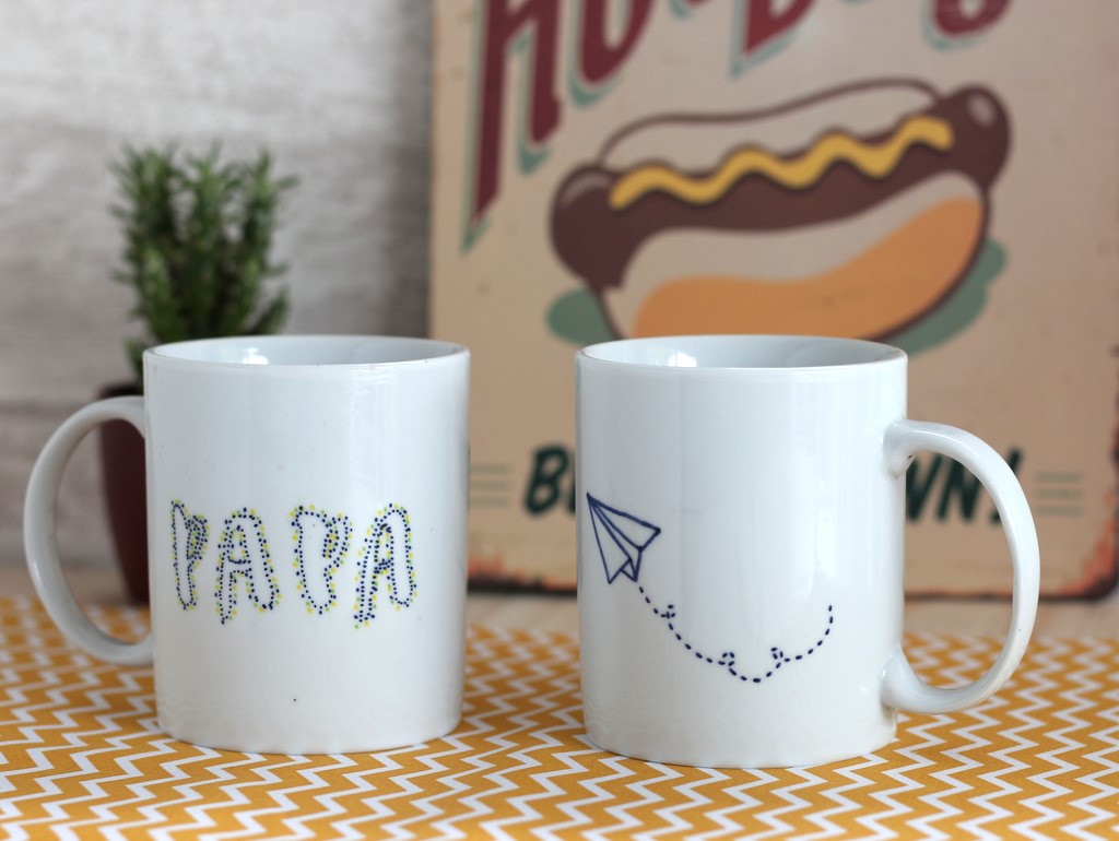Duo mug tasse fête des pères printable cadeau idée
