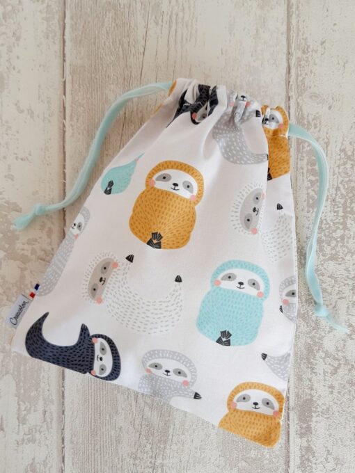 Sac a doudou Paresseux maternelle Creacoton